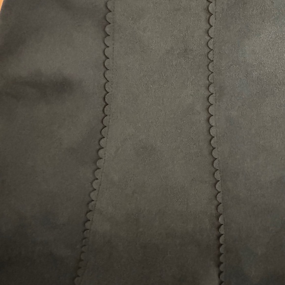 blue skirt suede brand Mi Ami size small zipper back - Picture 4 of 4